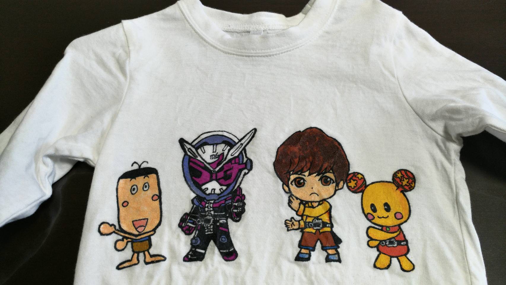 自作 子供のためにオリジナルイラストtシャツを作ってみた おくち